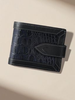 Hidesign - Gangnam - W3 Mens Bi Fold Blue Wallet
