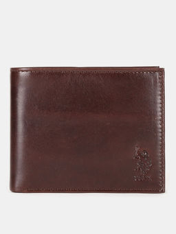 U.S. POLO ASSN. - Brown Bi-Folds Wallet