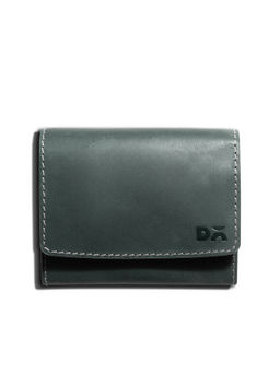 DailyObjects - Forest Green Flip Top Leather Cash and Card Wallet (M)