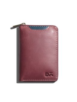 DailyObjects - Scarlet Red Zip-Around Leather Wallet (M)