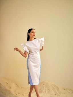 AN'ERA BY ASMITA VERMA - White By Midi Dress