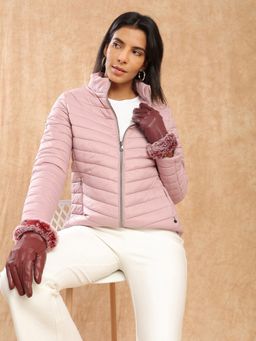 Globus - Women Pink Front Zip Insulator Puffer Jacket