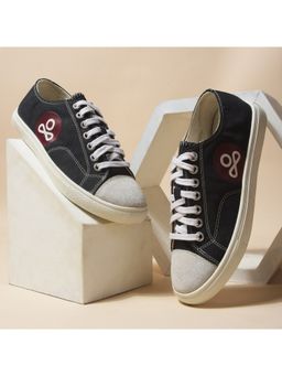 WOODLAND - A Skating Monk'S Canvas Casual Black Sneakers For Men