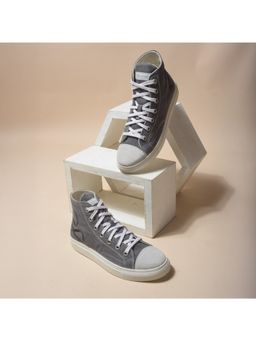 WOODLAND - A Skating Monk'S Canvas Casual Grey Sneakers For Women