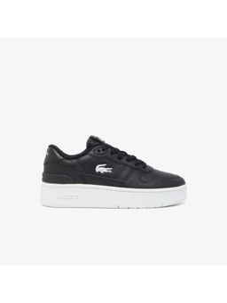 Lacoste - Women Black T Clip Platform Trainers Sneakers
