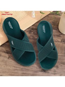 Red Tape - Women Green Eva Comfort Sliders
