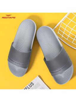 Red Tape - Men Grey Eva Comfort Sliders