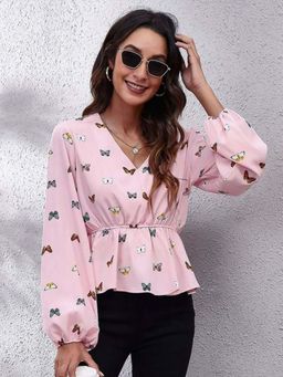 Oh Rare - Pink Printed Top