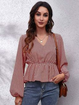 Oh Rare - Maroon Full Sleeve Empire Top