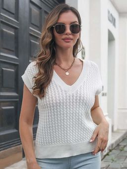 Oh Rare - White Extended Sleeves Top