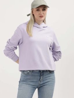 Calvin Klein - Lavender Regular Fit Cotton Hoodie