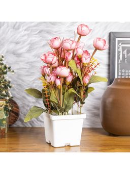 Voncasa - Artificial Flower with Pot Pink