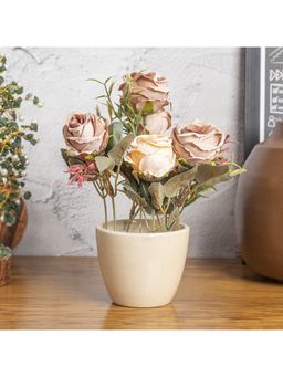 Voncasa - Artificial Flower Ceramic with Pot Multi-Color