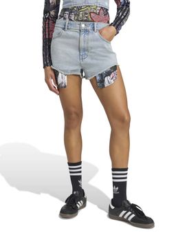 adidas Originals - Women Blue Denim Shorts