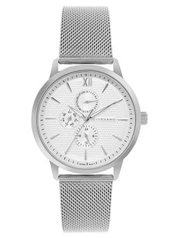 Giordano - Men Analog Stylish Mesh Band White Round Dial Watch (GD-50008) (M)