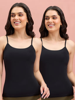 Nykd by Nykaa - Women Camisole NYC007 Pack of 2 Black