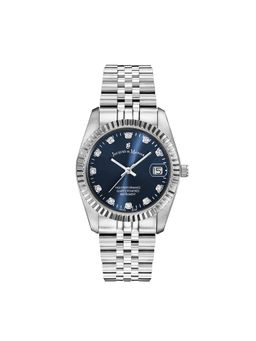 Jacques Du Manior - Inspiration Swiss Made Analogue Blue Round Dial Womens Watch- Nro.27
