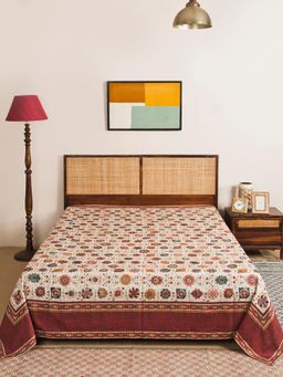 Fabindia - Zahara Cotton Printed Double Bed Cover