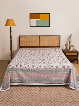 Fabindia - Nazm Cotton Hand Block Printed Bed Cover