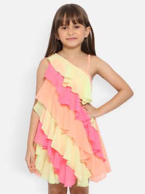 Nautinati Baby Girls' A-line Holographic All-over Star Foil Print Mesh Party Dress with Sequinned Bow main image 0