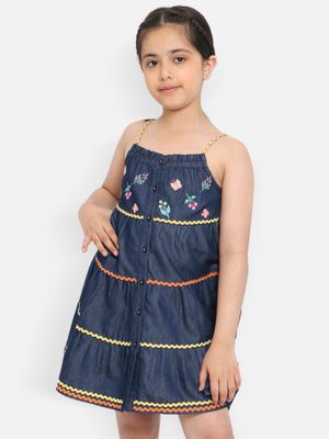 Nautinati Girls Floral Embroidered Playsuit main image 0
