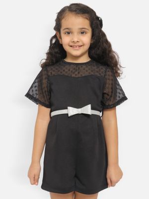 Nautinati Girls Solid Fleece Round Neck Dress with Pockets
