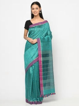 Fabindia - Silk Matka Printed Jamdani Sari