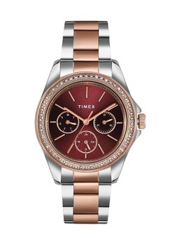 Timex - Multifunction Analog Maroon Dial Women Watch (Medium)