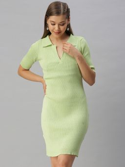 SHOWOFF - Women Green Bodycon Dress