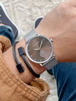 Joker and Witch - Joker & Witch Alastor Mens Brown Watch with Bracelet Stack - JWMBS53 (M)