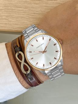 Joker and Witch - Joker & Witch Dimitri Mens White Watch with Bracelet Stack - JWMBS74 (M)