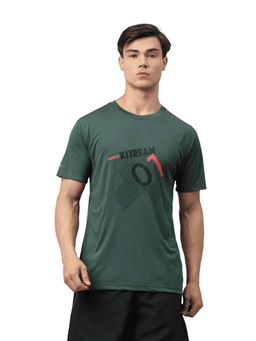 Dida - Men Green Crew Neck Regular Fit T-Shirt