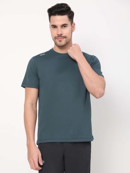 Dida - Men Teal Crew Neck Regular Fit T-Shirt