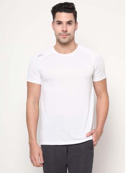 Dida - Men White Crew Neck Regular Fit T-Shirt