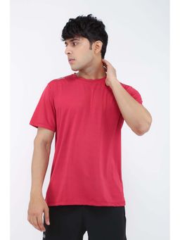 Dida - Men Wine Crew Neck Regular Fit T-Shirt