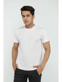 Dida - Men White Crew Neck Regular Fit T-Shirt