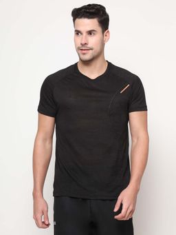 Dida - Men Black Crew Neck Regular Fit T-Shirt