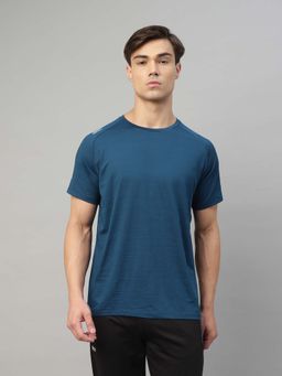 Dida - Men Blue Crew Neck Regular Fit T-Shirt