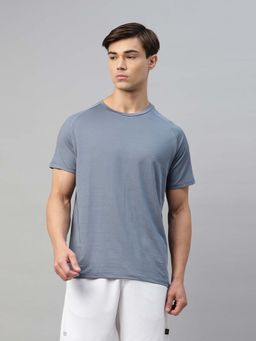 Dida - Men Grey Crew Neck Regular Fit T-Shirt
