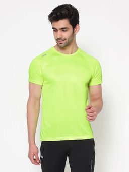 Dida - Men Green Crew Neck Regular Fit T-Shirt
