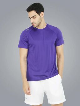 Dida - Men Purple Crew Neck Regular Fit T-Shirt