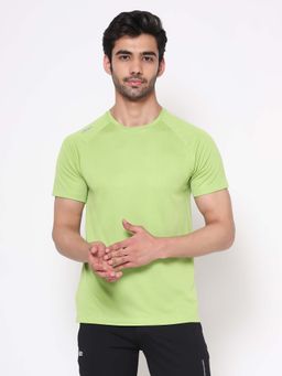 Dida - Men Green Crew Neck Regular Fit T-Shirt
