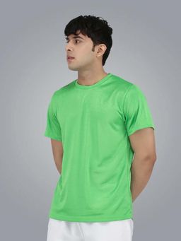 Dida - Men Green Crew Neck Regular Fit T-Shirt