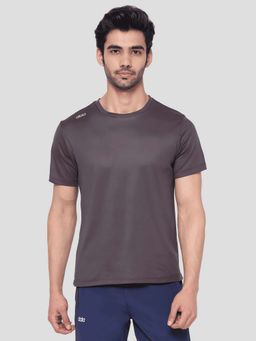 Dida - Men Grey Crew Neck Regular Fit T-Shirt