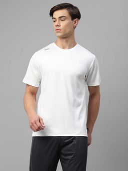 Dida - Men White Crew Neck Regular Fit T-Shirt