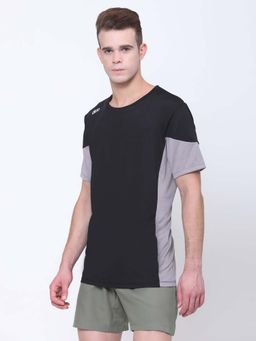 Dida - Men Black Crew Neck Regular Fit T-Shirt