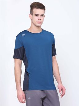 Dida - Men Teal Crew Neck Regular Fit T-Shirt