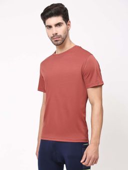 Dida - Men Rust Crew Neck Regular Fit T-Shirt