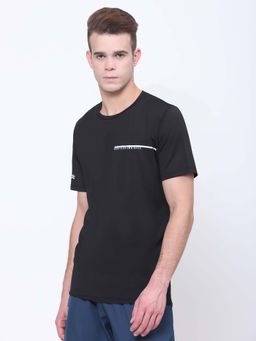 Dida - Men Black Crew Neck Regular Fit T-Shirt