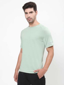 Dida - Men Green Crew Neck Regular Fit T-Shirt